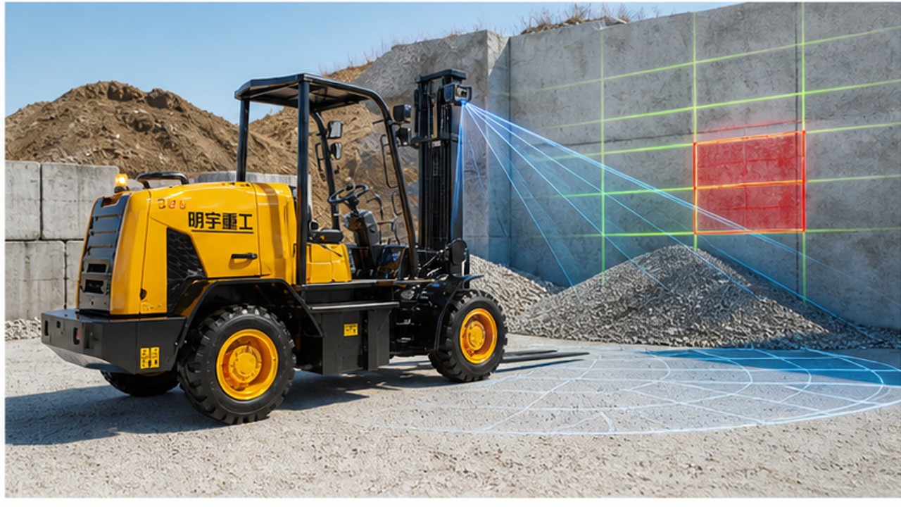 Related Remote Control Rough Terrain Forklift 2 bright operating scene