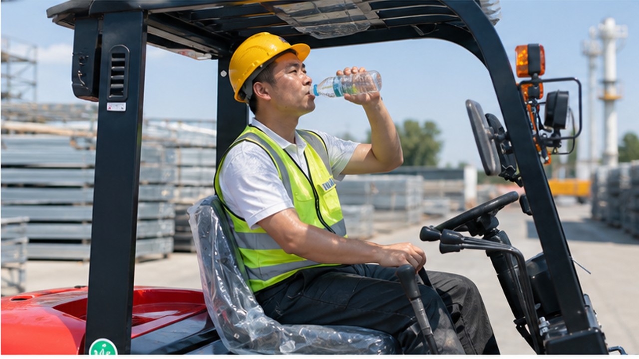 Related Diesel Forklift 2 bright operating scene