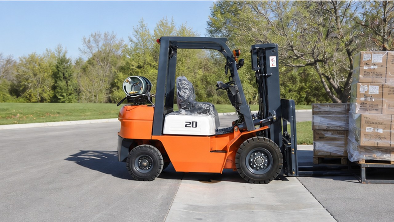 Related LPG Forklift 3 bright operating scene