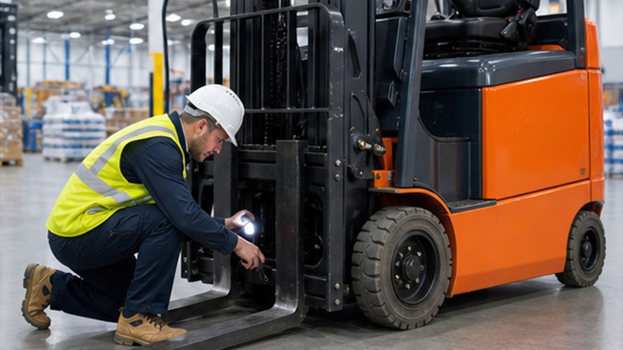Related Electric Forklift 3 bright operating scene