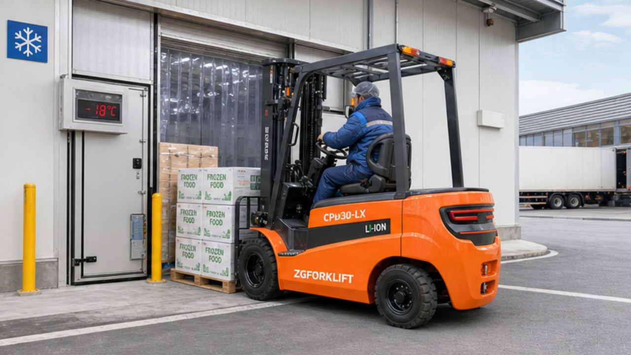 CPD30-LX lithium electric forklift in a customer application scene