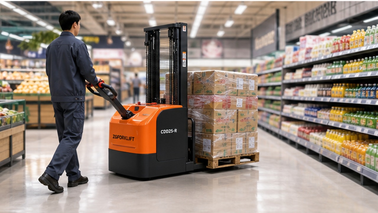 CDD25-R electric pallet stacker selection and industry scene