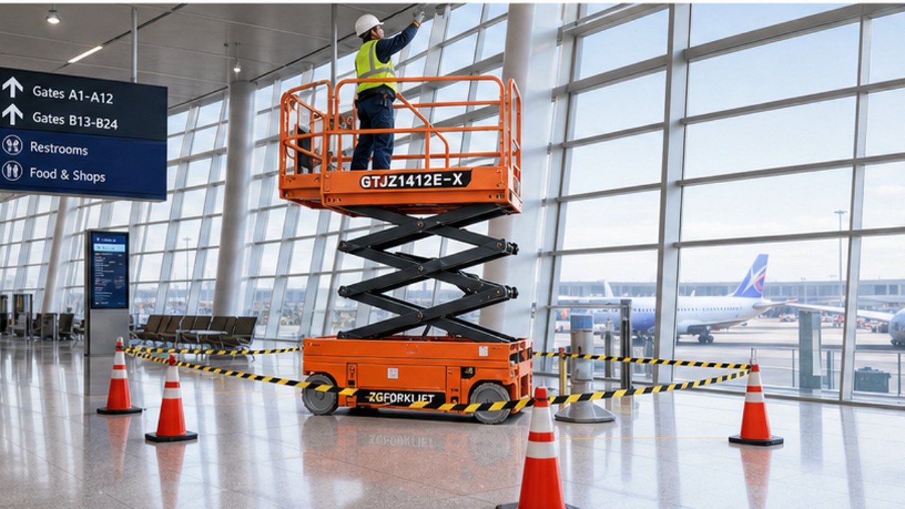 GTJZ1412E-X electric scissor lift selection and industry scene