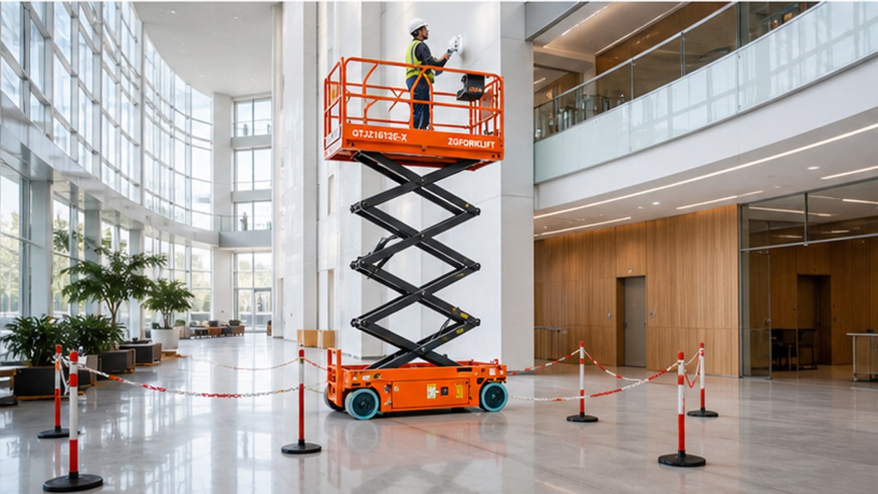 GTJZ1612E-X electric scissor lift selection and industry scene