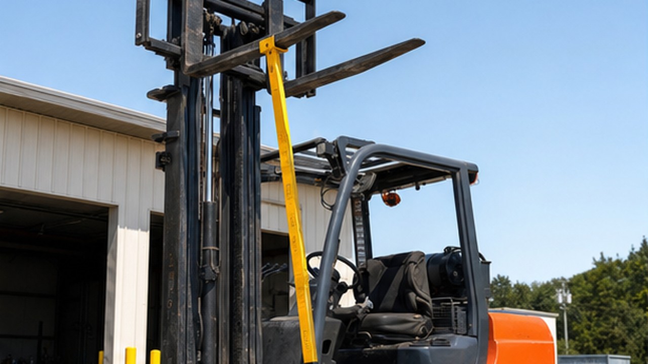 Related Diesel Forklift 1 bright operating scene