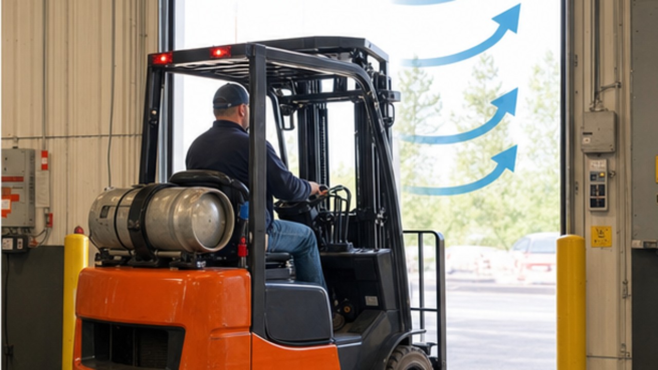 Related LPG Forklift 1 bright operating scene