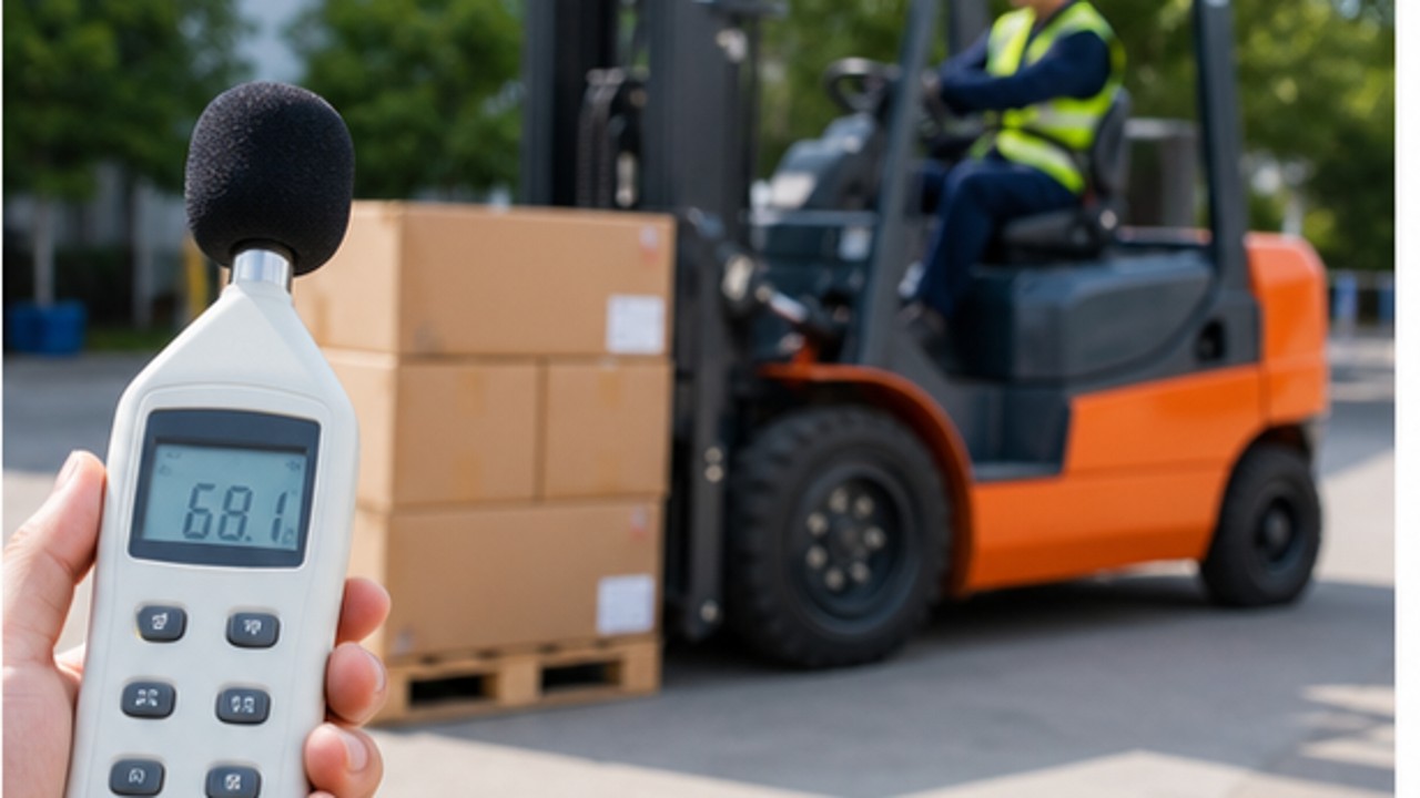 Related Diesel Forklift 1 bright operating scene