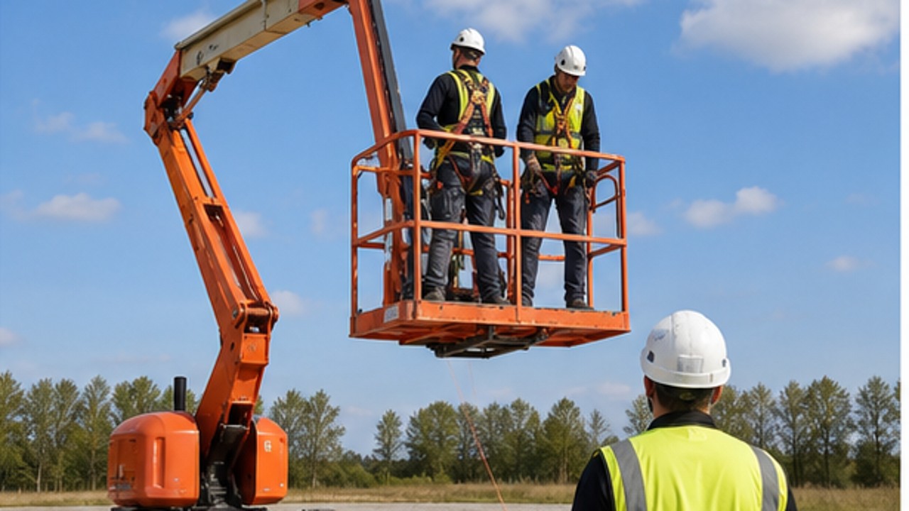 Related Aerial Platform 3 bright operating scene