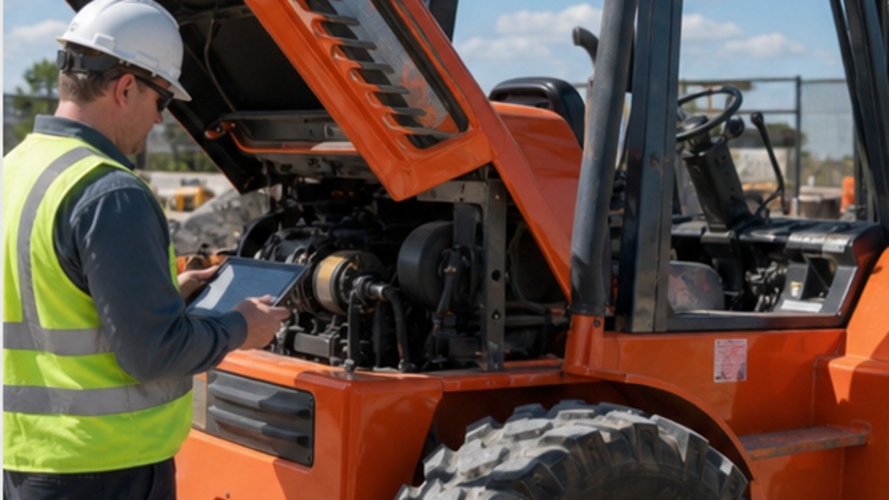 Related Rear-pivot Rough Terrain Forklift 3 bright operating scene