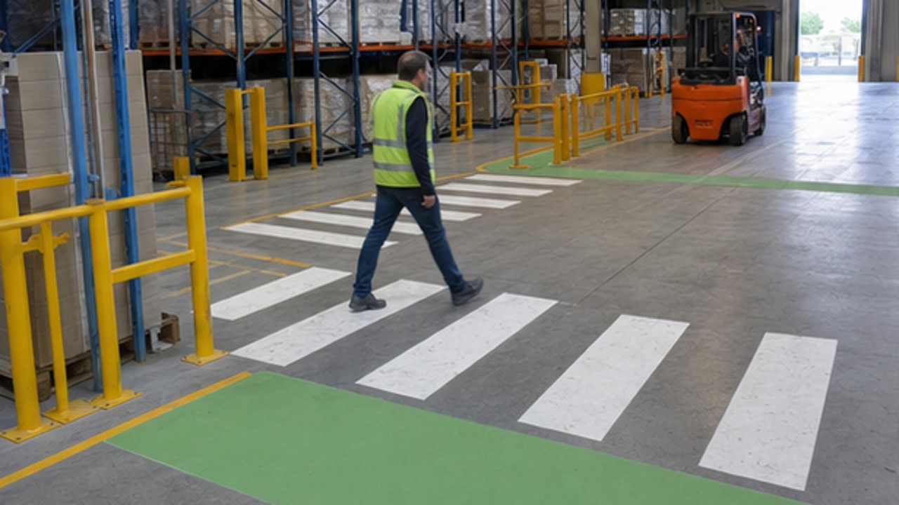 Related Electric Forklift 2 bright operating scene