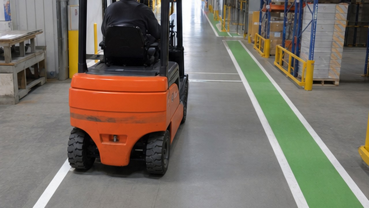 Related Electric Forklift 3 bright operating scene