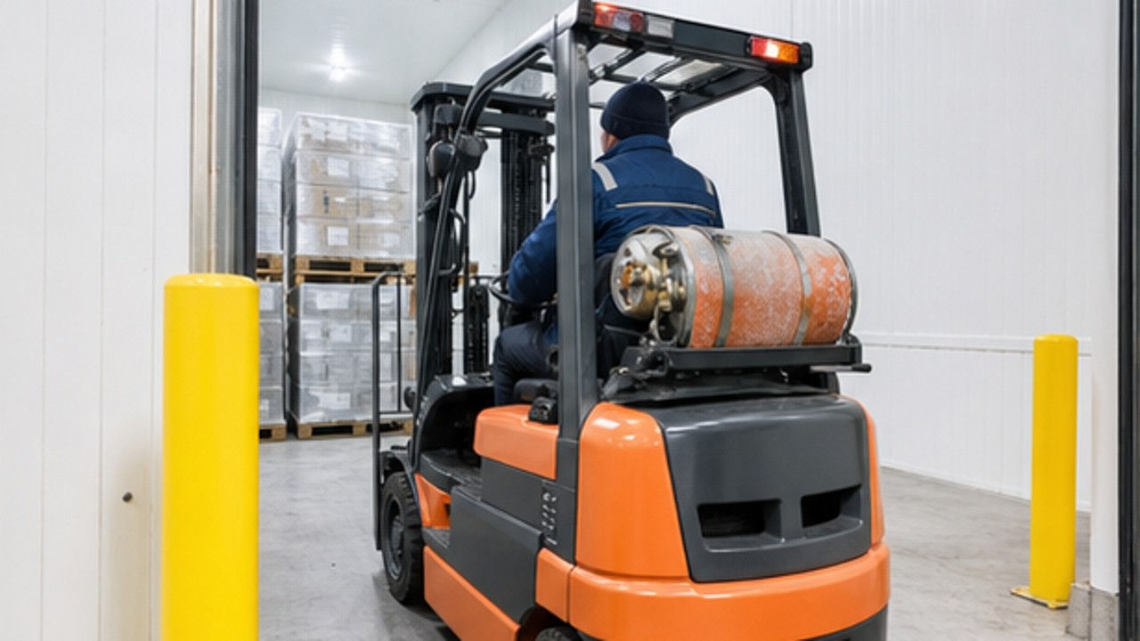 Related LPG Forklift 3 bright operating scene