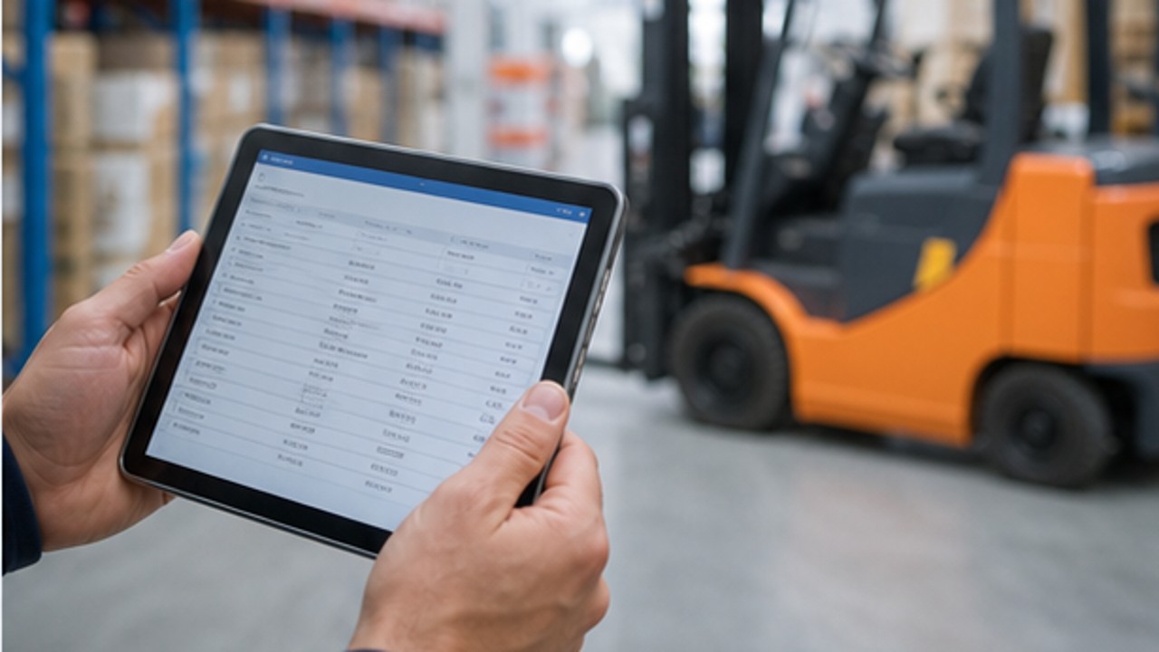 Related Electric Forklift 3 bright operating scene