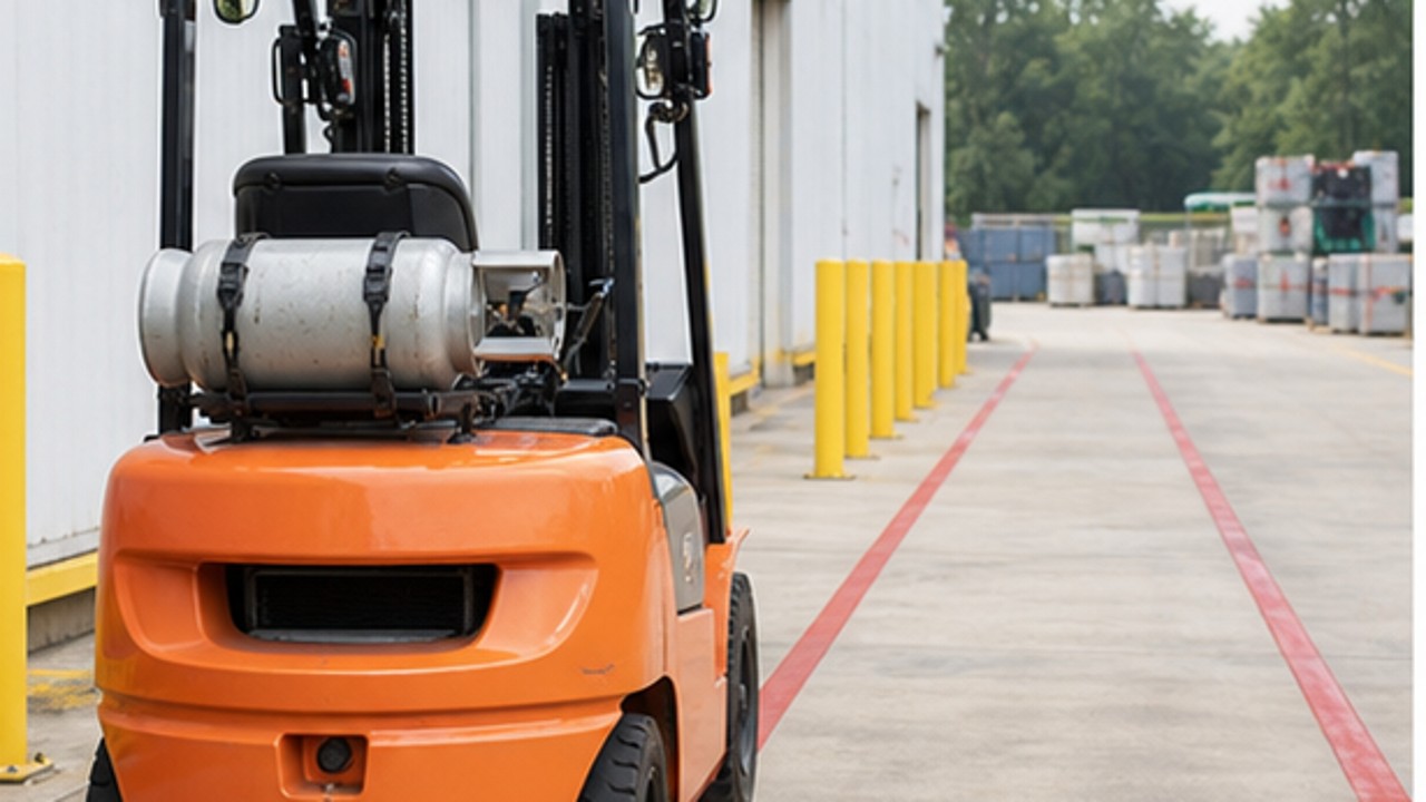 Related LPG Forklift 1 bright operating scene