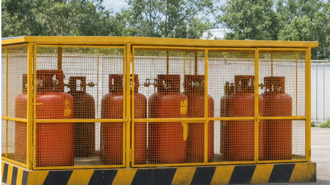 Related LPG Forklift 2 bright operating scene