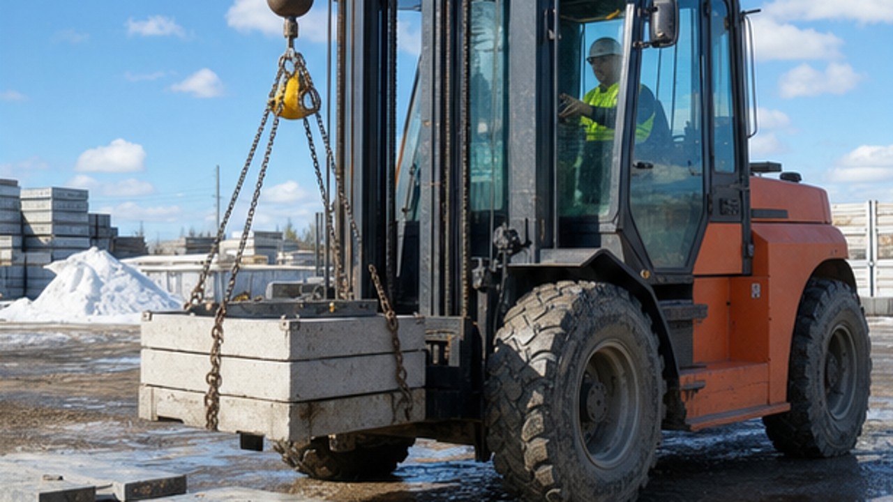 Related Rear-pivot Rough Terrain Forklift 3 bright operating scene