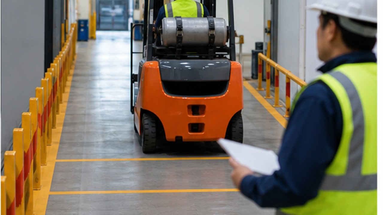 Related LPG Forklift 3 bright operating scene