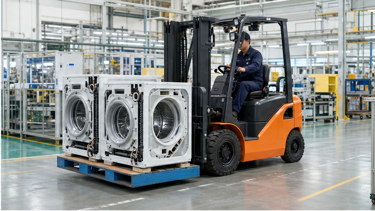 CPD40-LX lithium electric forklift in a customer application scene