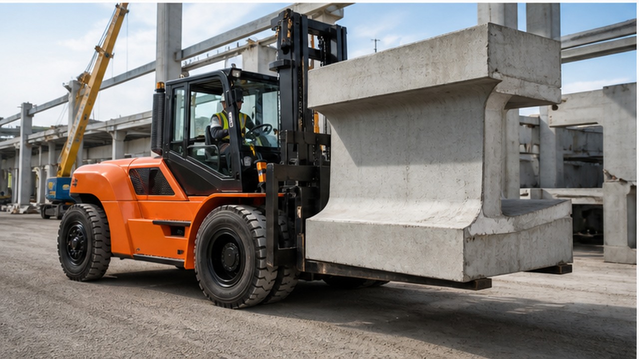 CPC95-X heavy-duty diesel forklift selection and industry scene