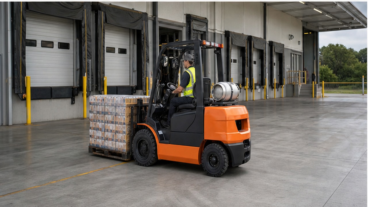 CPCY70 LPG forklift selection and industry scene
