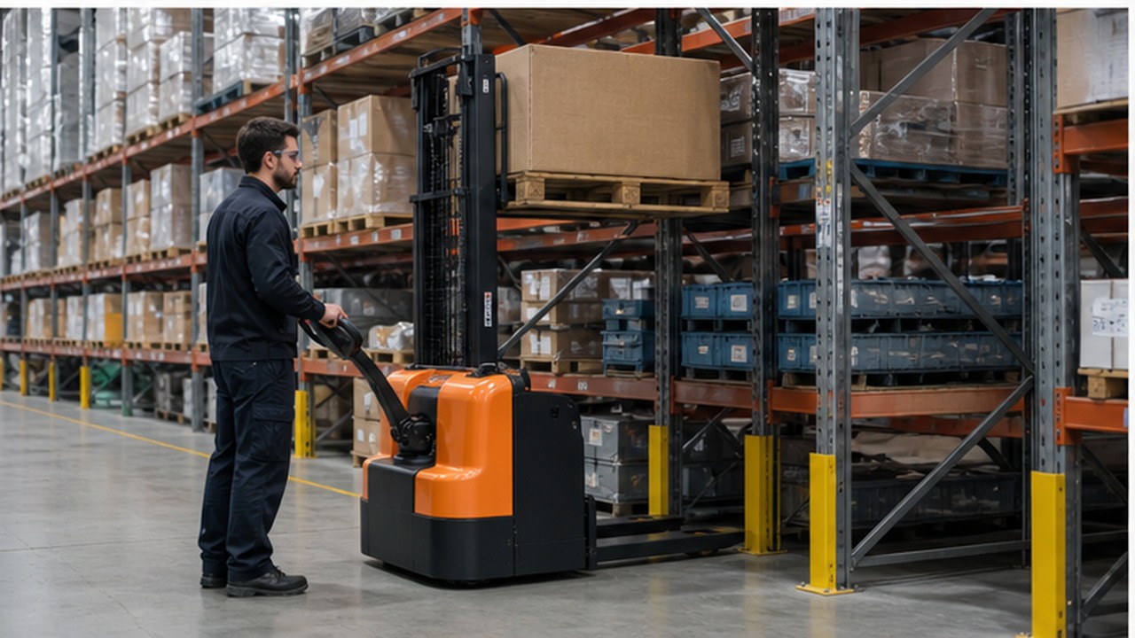 CDD35-R electric pallet stacker selection and industry scene