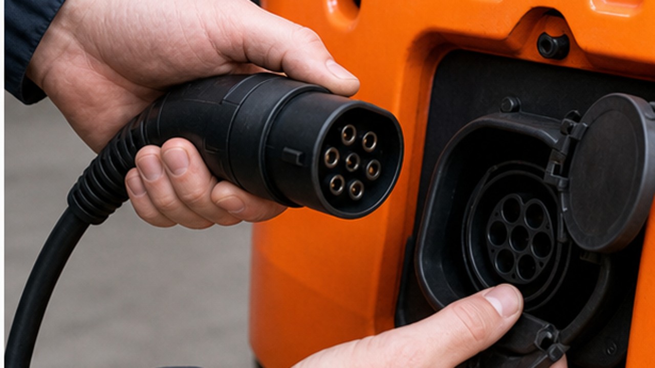 Related Electric Forklift 1 bright operating scene