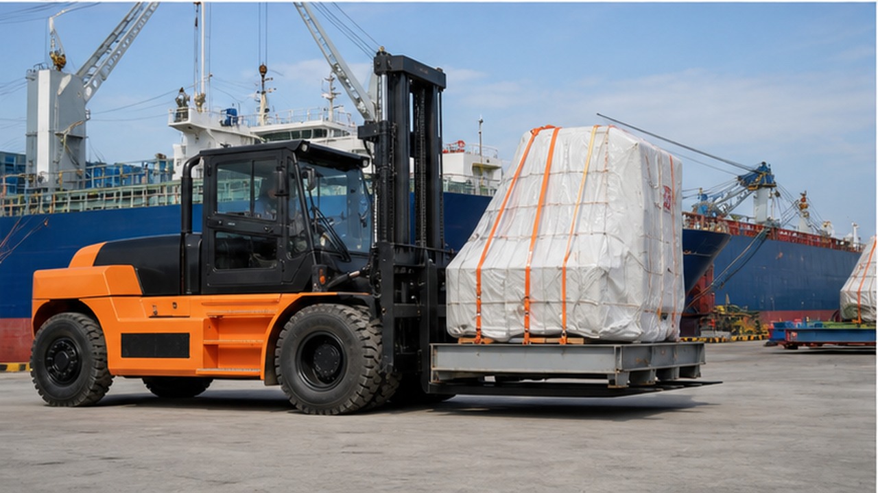 CPC100-X heavy-duty diesel forklift selection and industry scene