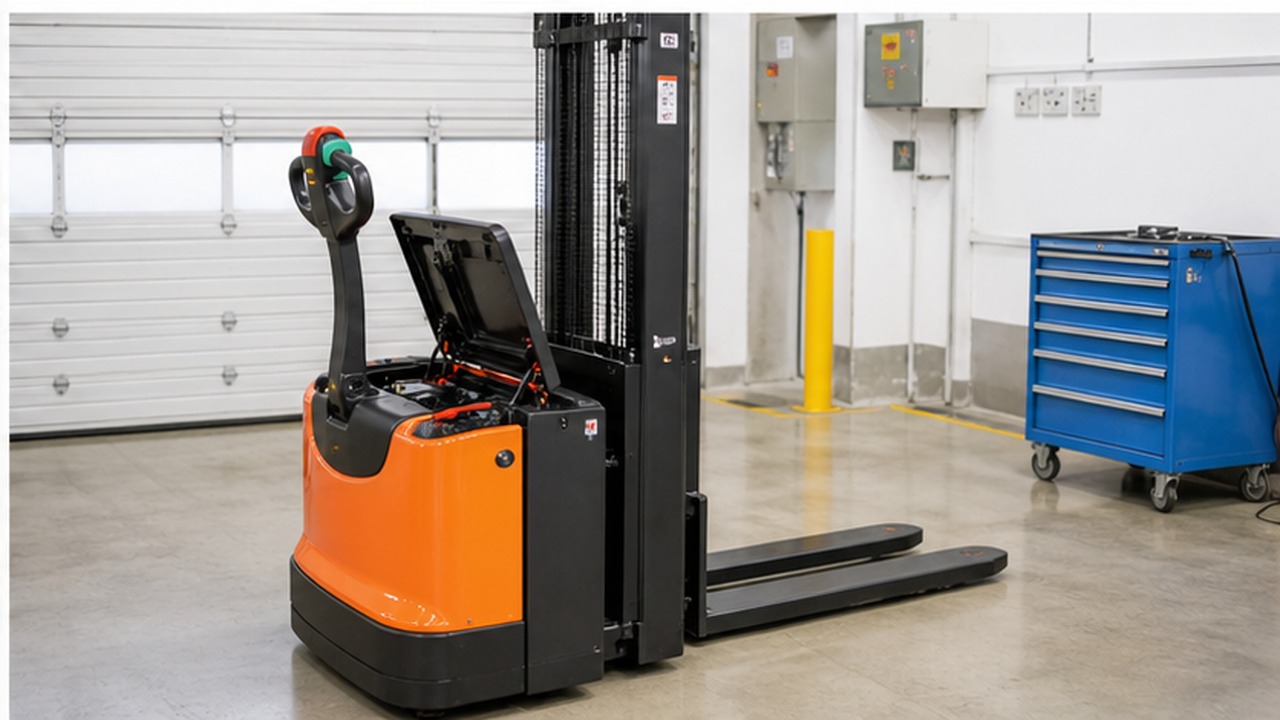 CDD40-R electric pallet stacker dealer service and maintenance scene