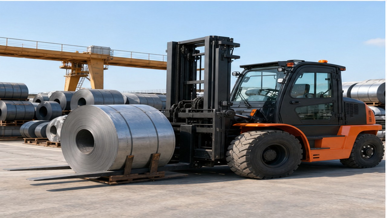 CPC110-X heavy-duty diesel forklift selection and industry scene