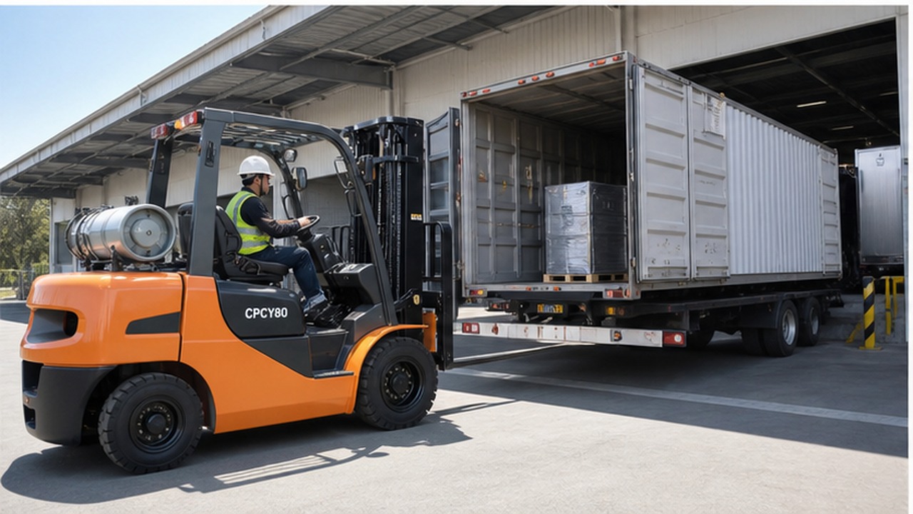 CPCY80 LPG forklift selection and industry scene