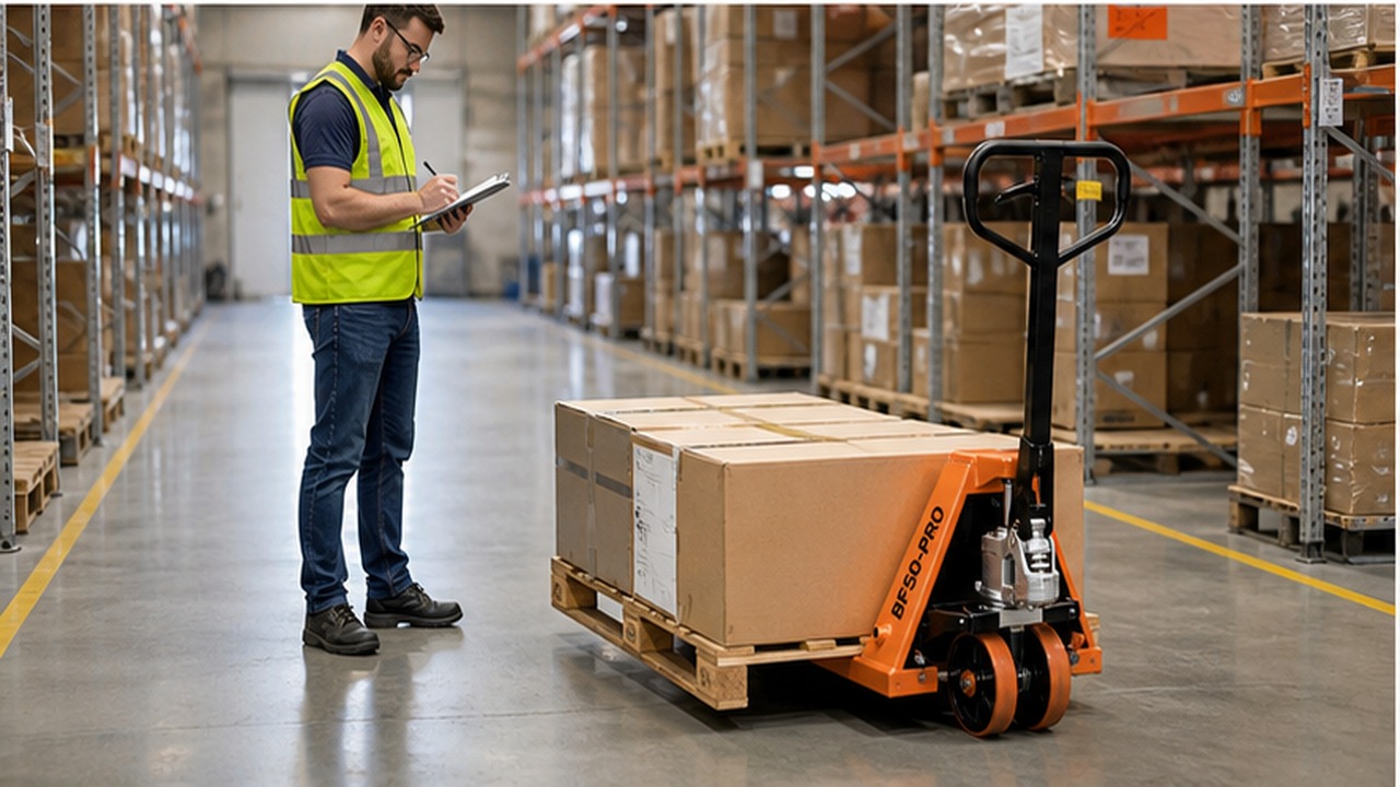 BF50-PRO manual pallet truck selection and industry scene