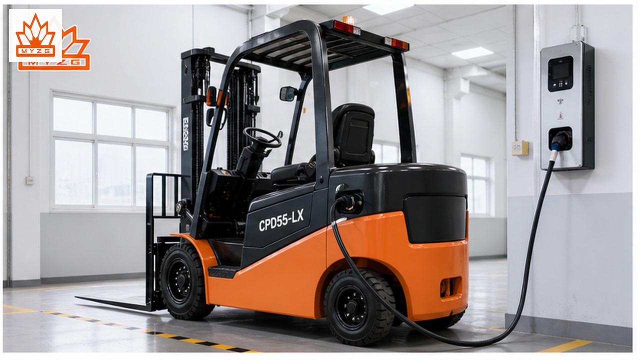 CPD55-LX lithium electric forklift dealer service and maintenance scene