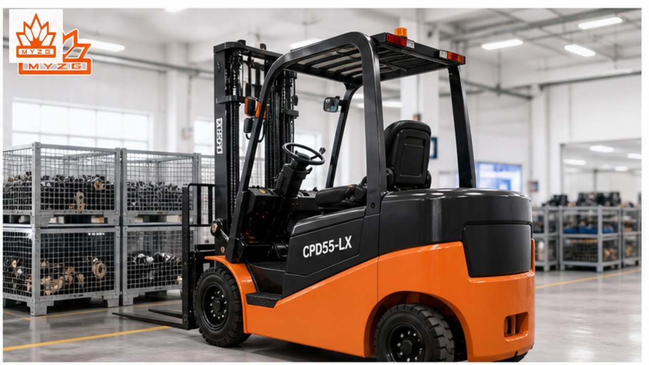 CPD55-LX lithium electric forklift in a customer application scene