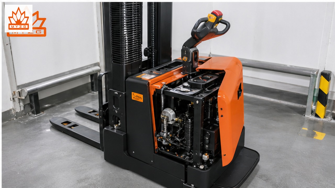 CDD50-R electric pallet stacker dealer service and maintenance scene