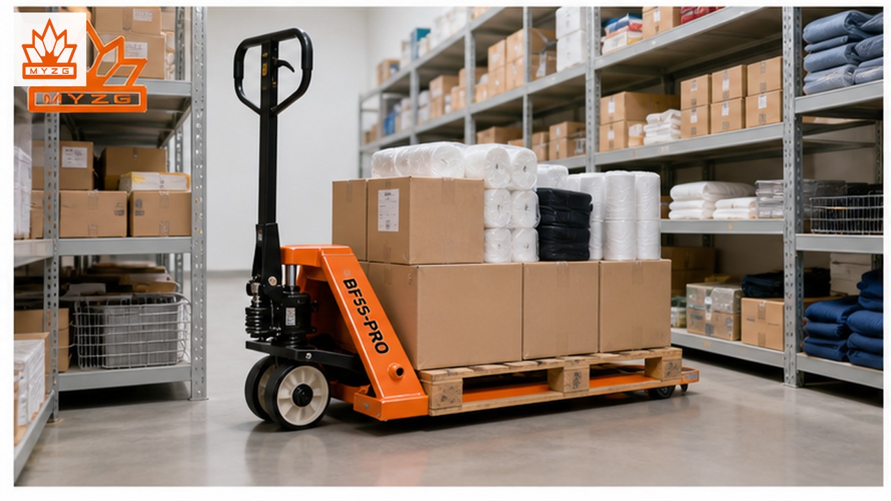 BF55-PRO manual pallet truck selection and industry scene