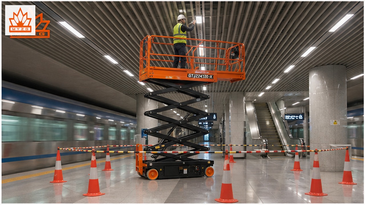 GTJZ2412E-X electric scissor lift selection and industry scene