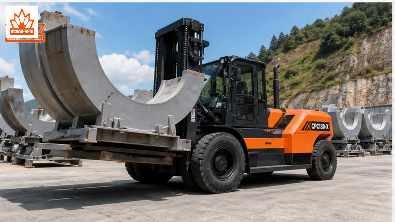 CPC130-X heavy-duty diesel forklift selection and industry scene