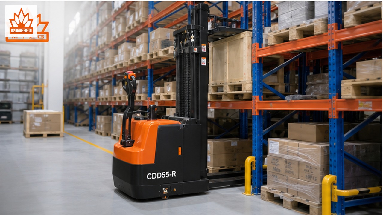 CDD55-R electric pallet stacker selection and industry scene