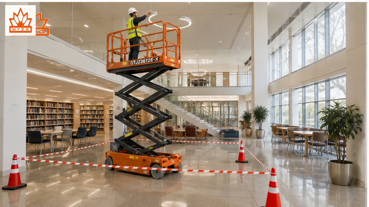 GTJZ2612E-X electric scissor lift selection and industry scene