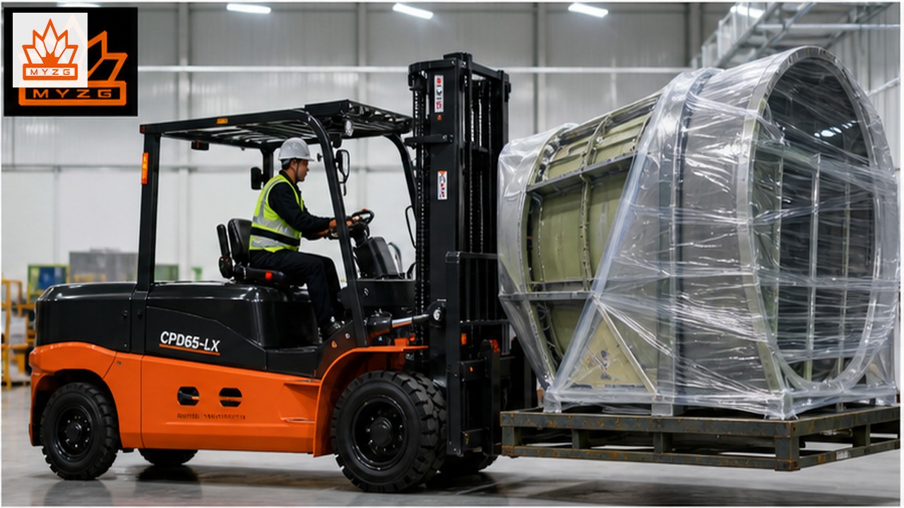 CPD65-LX lithium electric forklift in a customer application scene