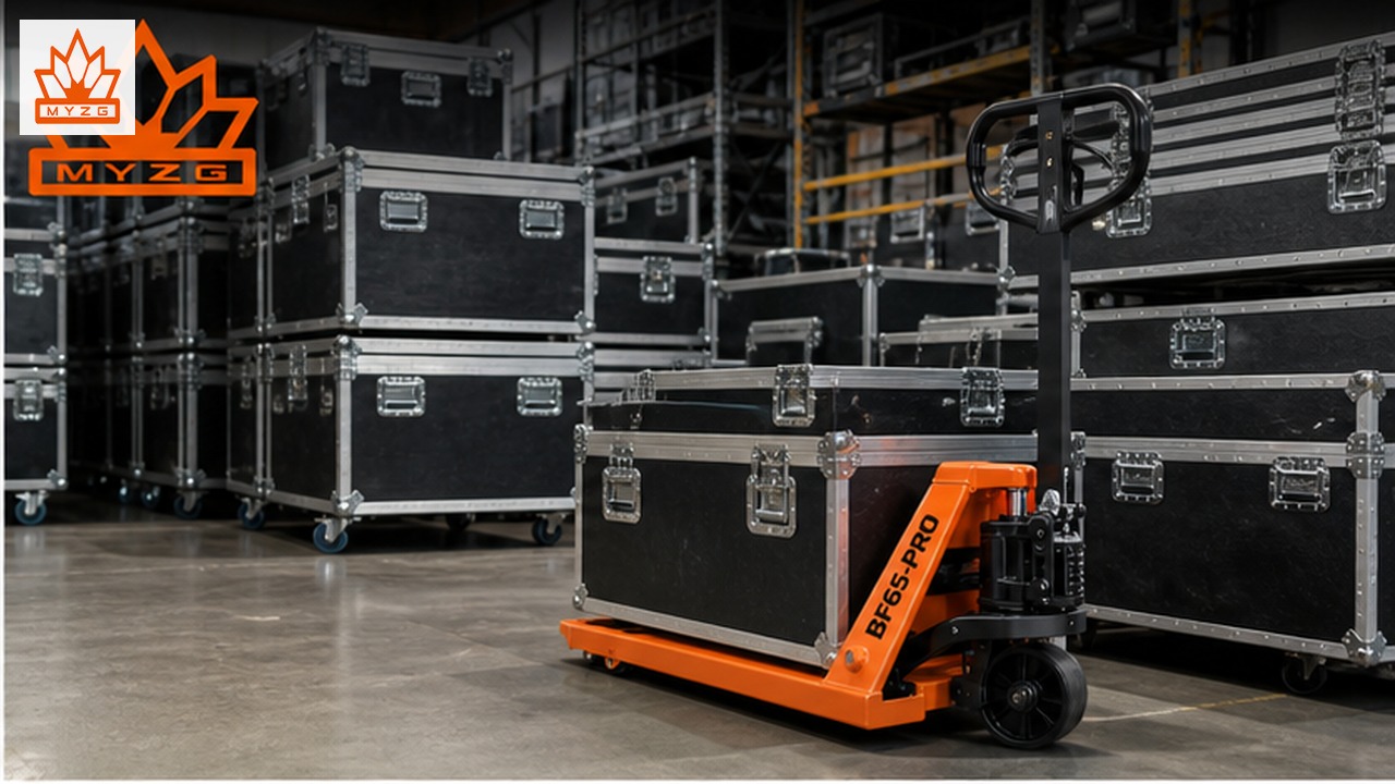 BF65-PRO manual pallet truck in a customer application scene