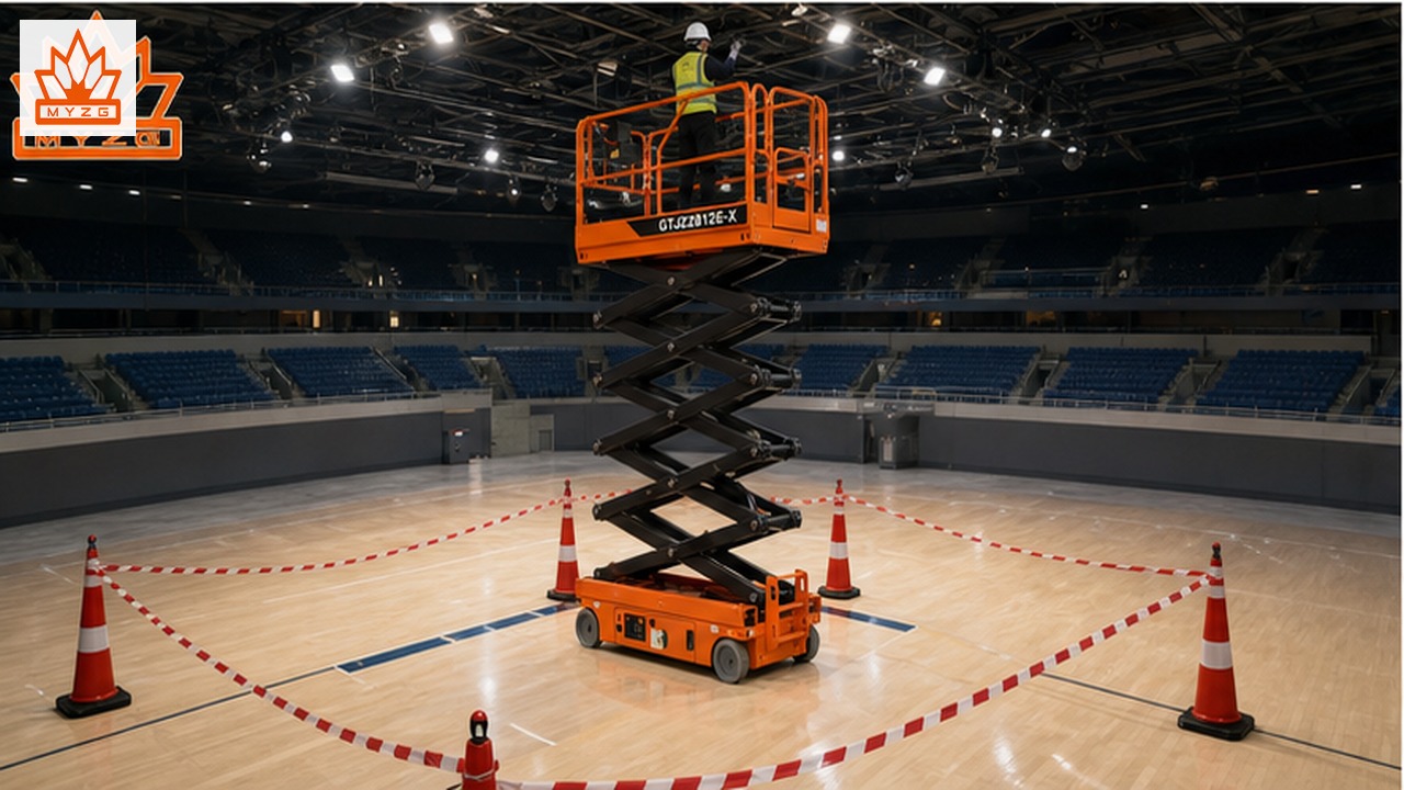 GTJZ2812E-X electric scissor lift selection and industry scene