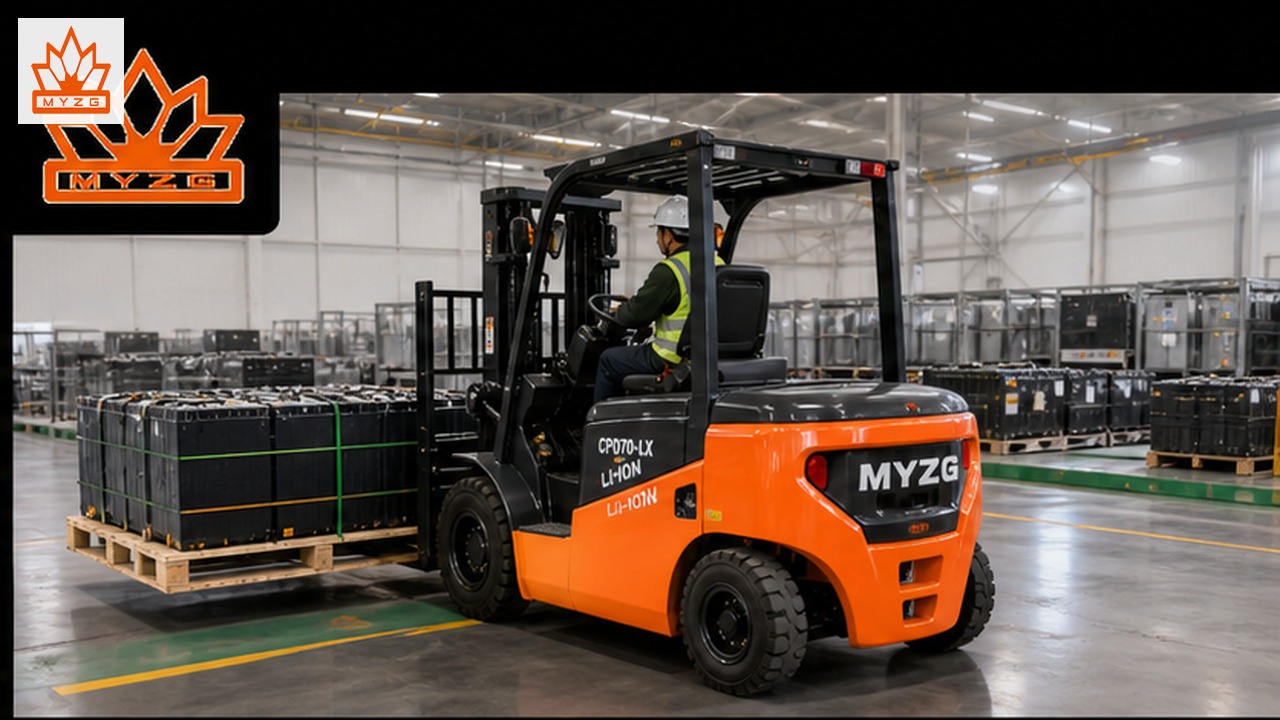 CPD70-LX lithium electric forklift in a customer application scene