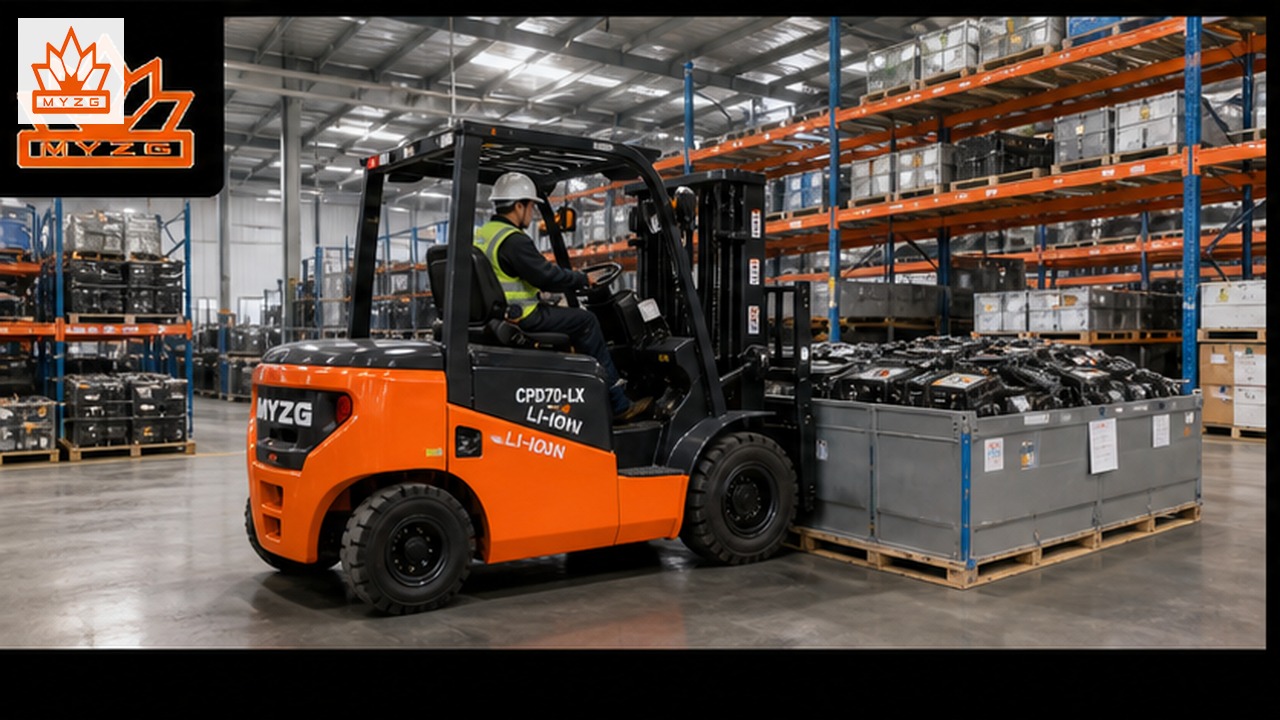 CPD70-LX lithium electric forklift selection and industry scene
