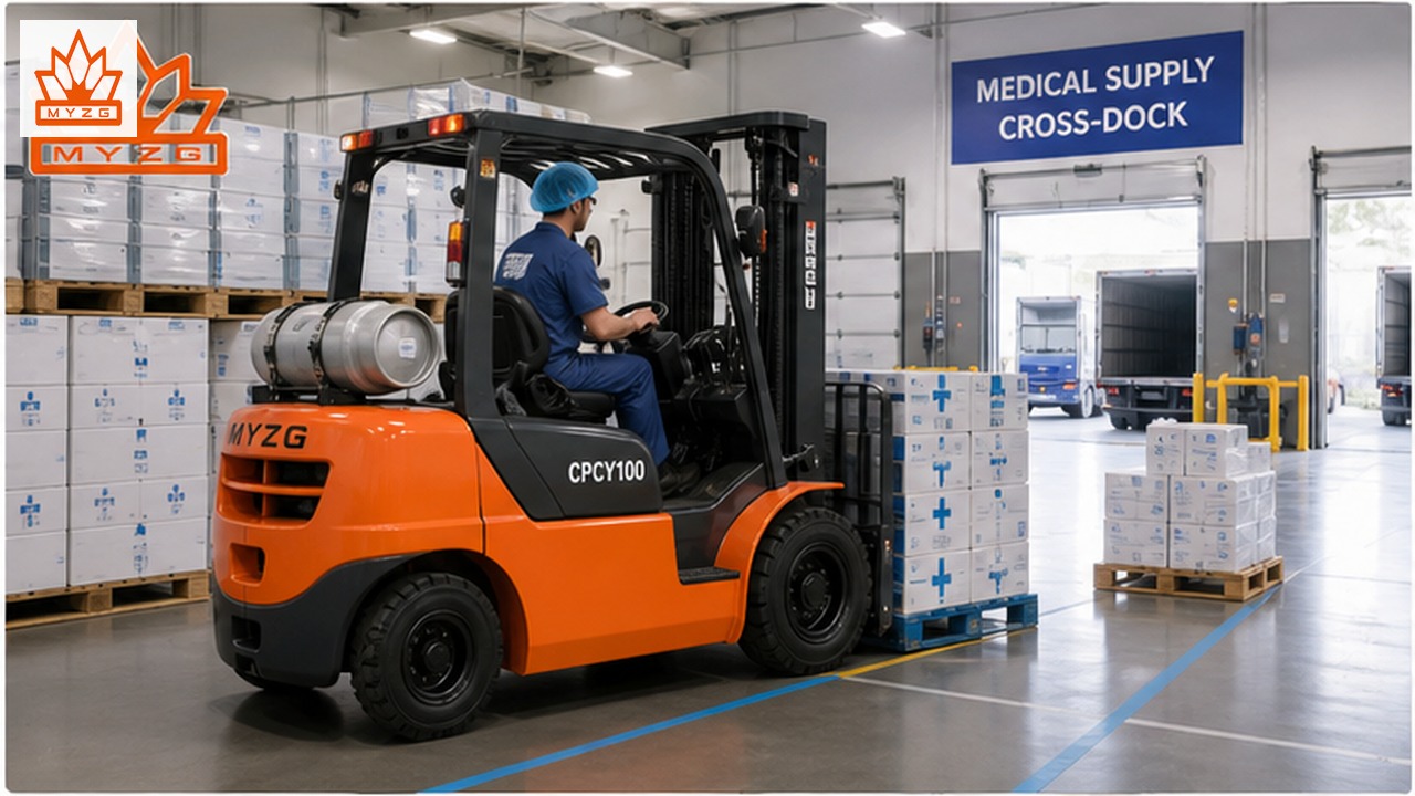CPCY100 LPG forklift selection and industry scene