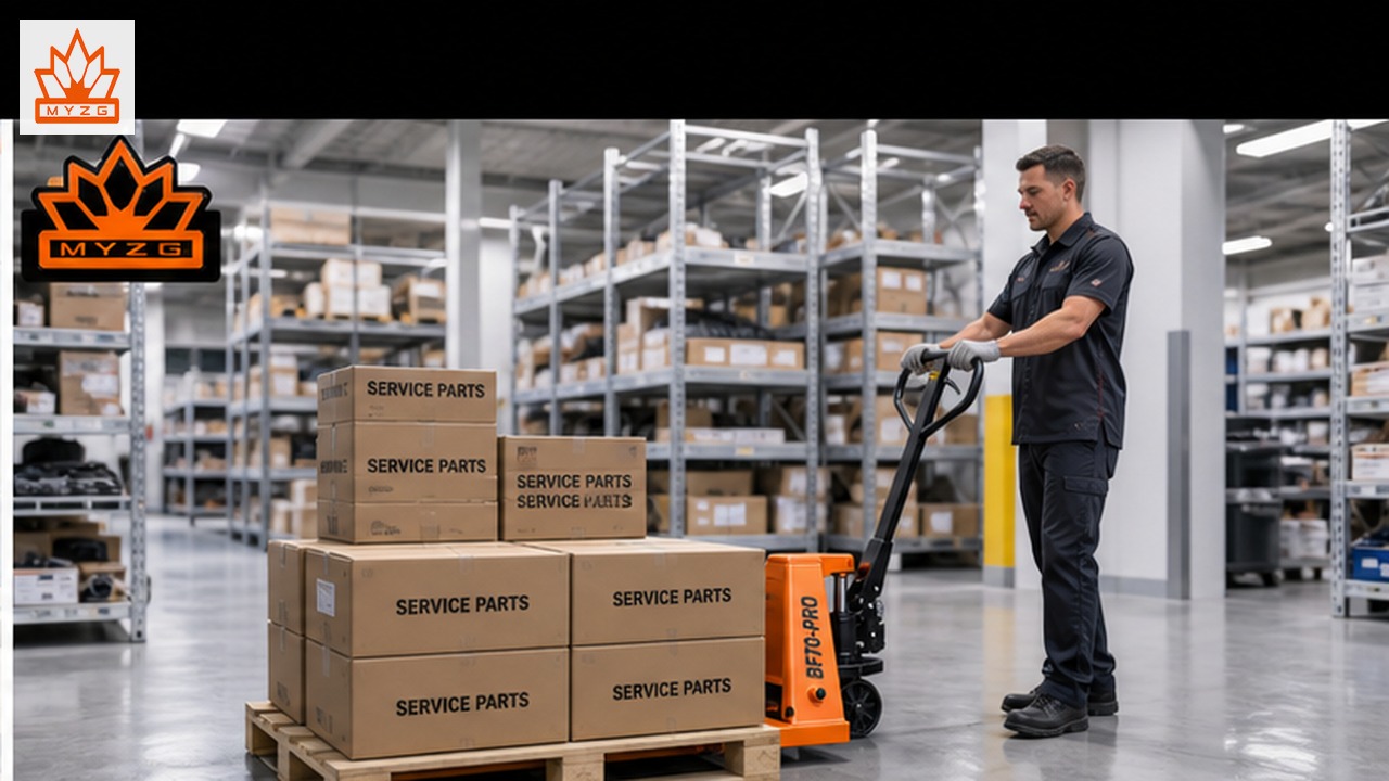 BF70-PRO manual pallet truck in a customer application scene