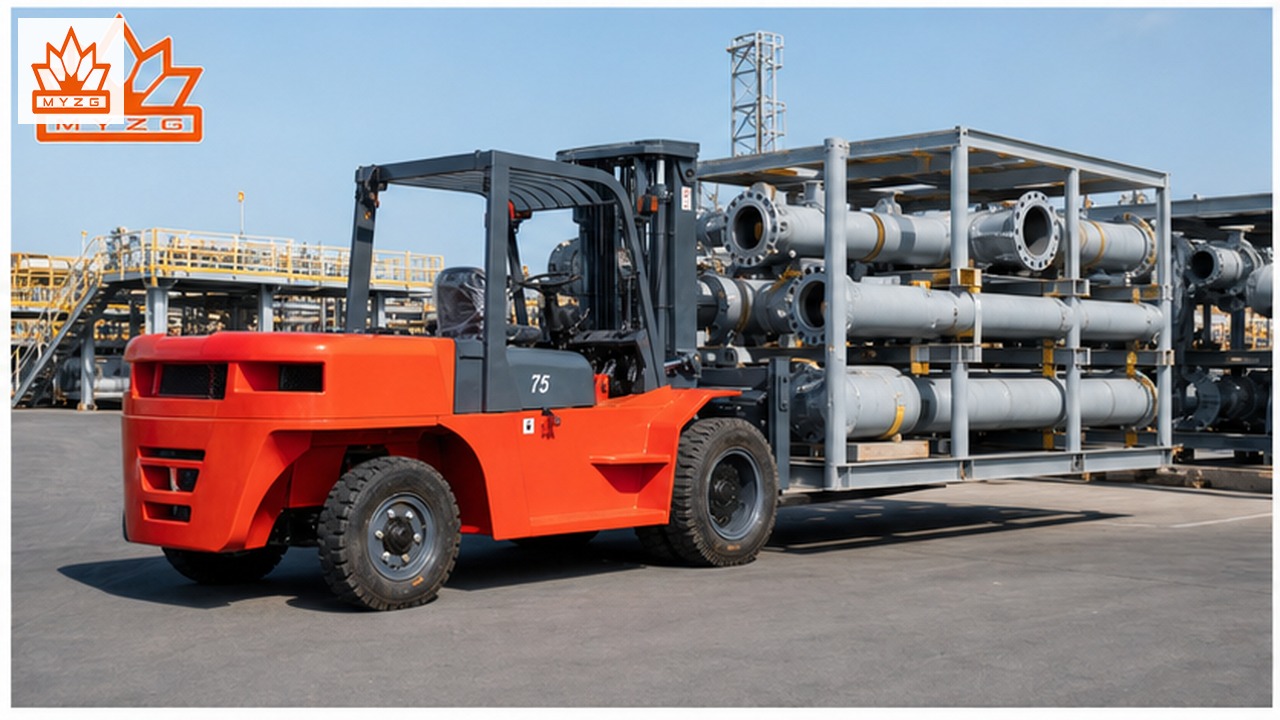 CPC160-X heavy-duty diesel forklift selection and industry scene