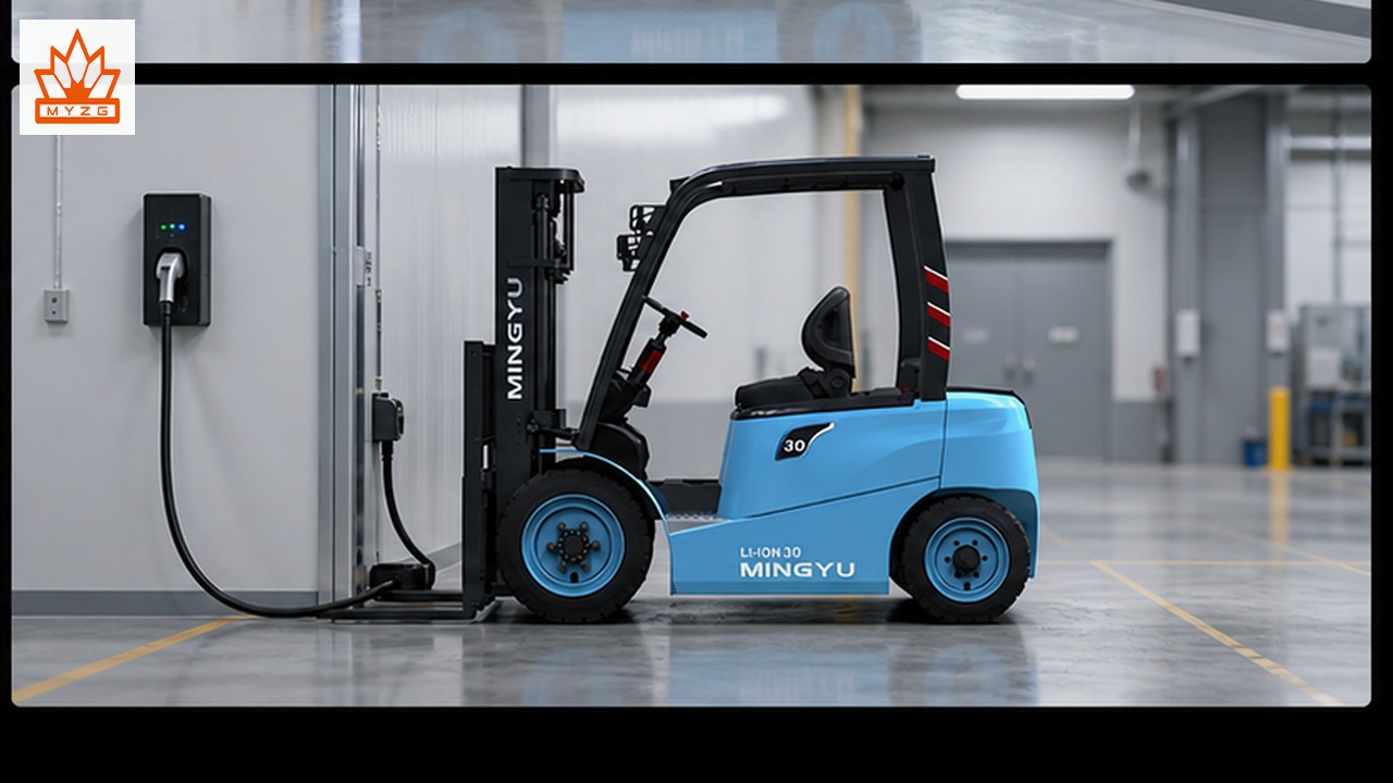 CPD80-LX lithium electric forklift dealer service and maintenance scene