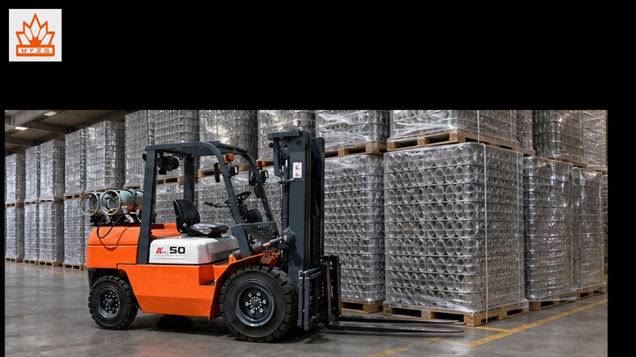 CPCY110 LPG forklift in a customer application scene