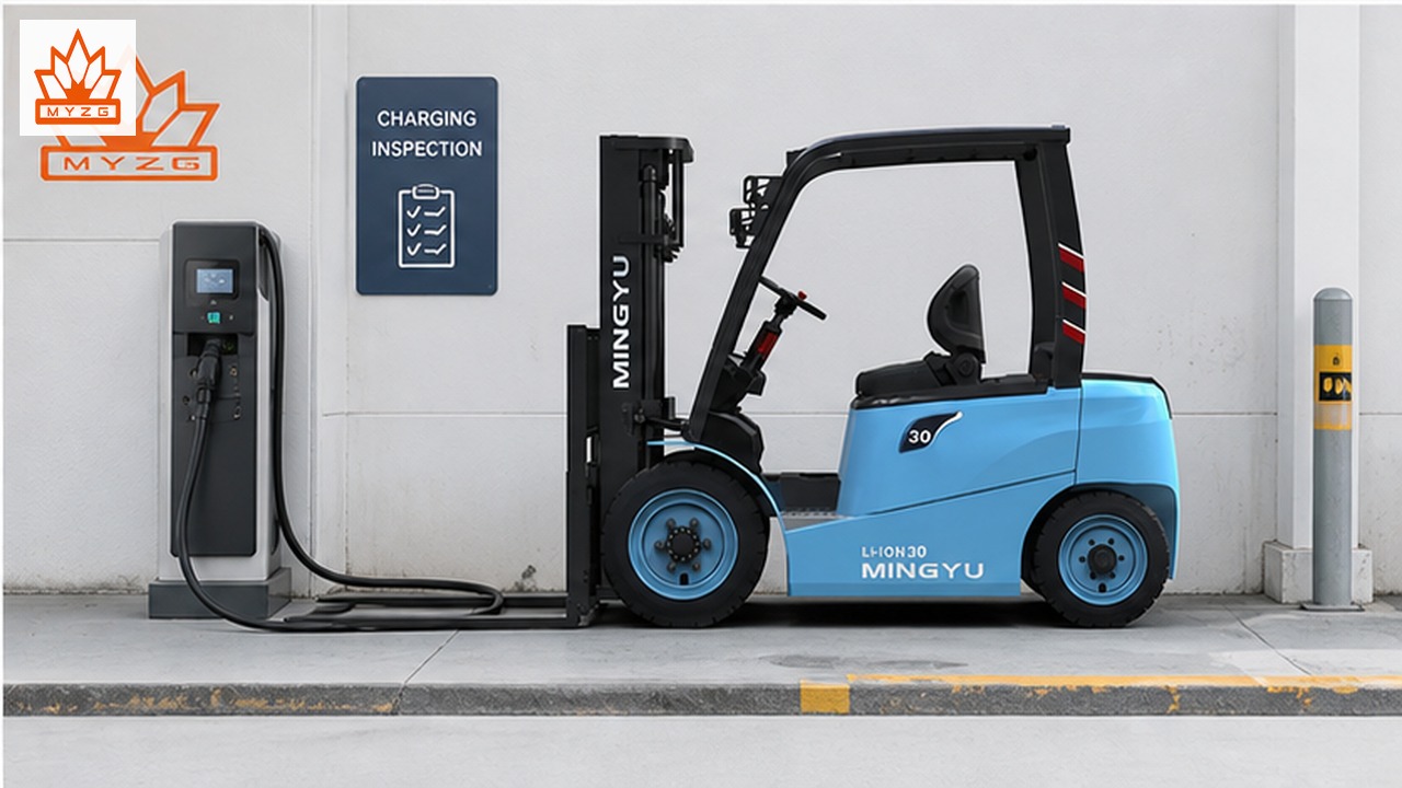 CPD85-LX lithium electric forklift dealer service and maintenance scene